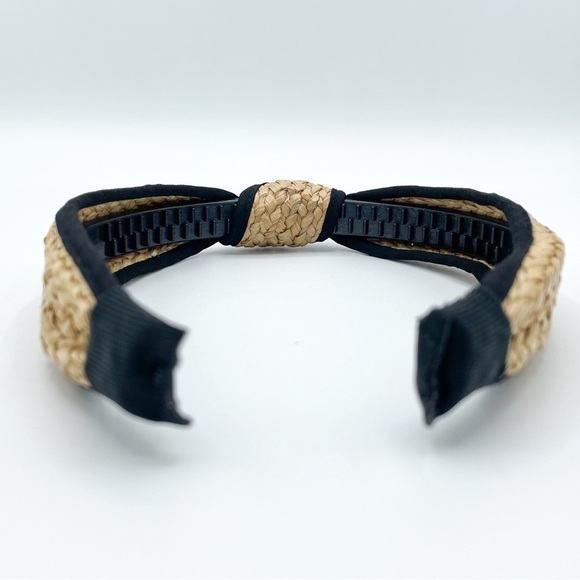 Set of 2 Straw Knot Headbands - Picture 4 of 7